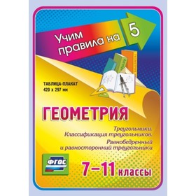 

Геометрия. Треугольники. Классификация треугольников. Равнобедренный и равносторонний треугольники.