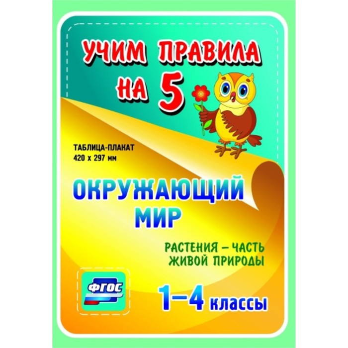 

Окружающий мир. Растения - часть живой природы. 1-4 класс