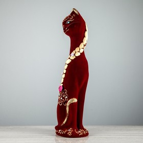 

Копилка "Кошка Мари", покрытие флок, бордовая, 55 см