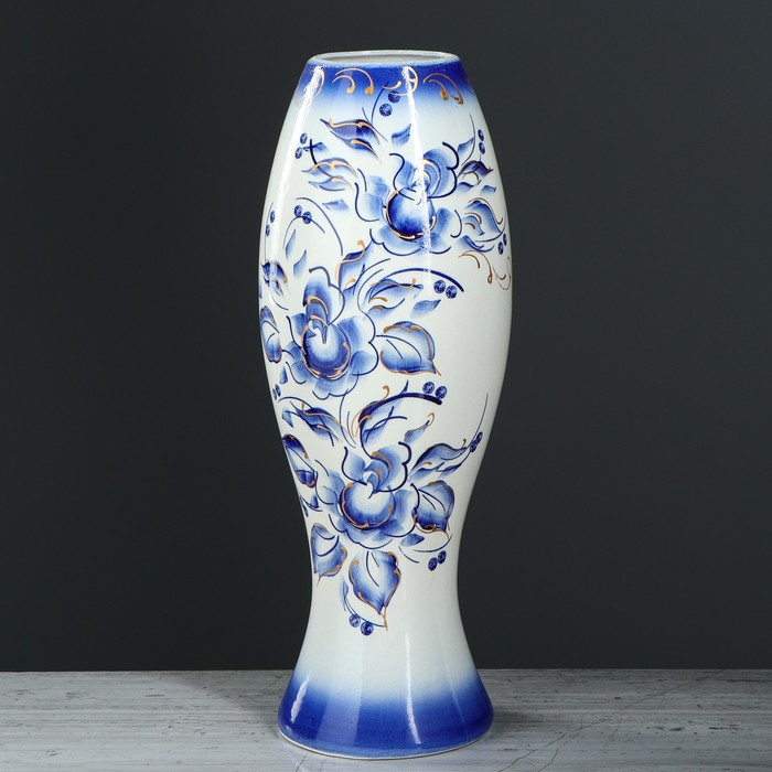 Ваза форма "Индиго" Гжель