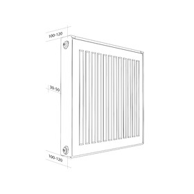 

Радиатор стальной Royal Thermo COMPACT C11, 500x1400 мм, боковое подключение