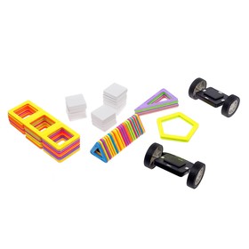 

Магнитный конструктор Magical Magnet, 77 деталей, детали матовые, уценка