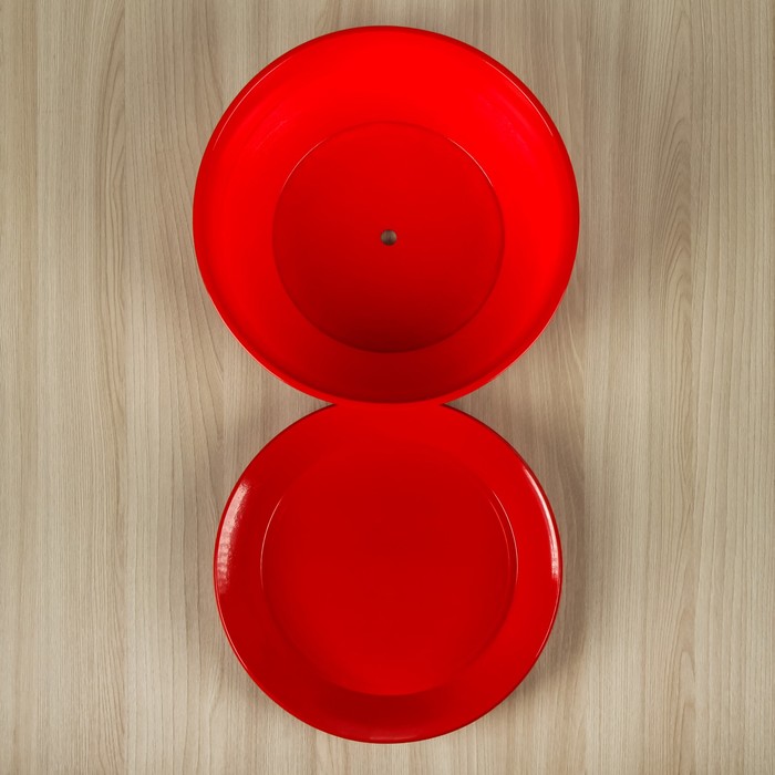 Кашпо "Плошка" глянец, красное, 6 л