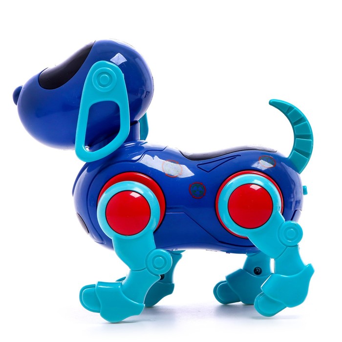 Собака IQ DOG, ходит, поёт, работает от батареек, цвет синий