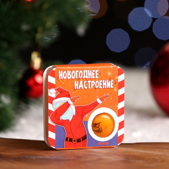 Жевательная резинка «Новогоднее настроение», апельсин, 14 г жевательная резинка кубикгам 14 г