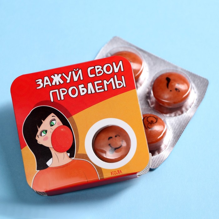 

Жевательная резинка "Зажуй" свои проблемы, кола, 14г.