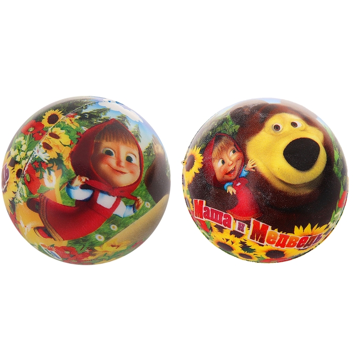 Набор мячей "Маша и Медведь" МИКС d=5,5 (набор 12 шт.) E03-1355-MASHA