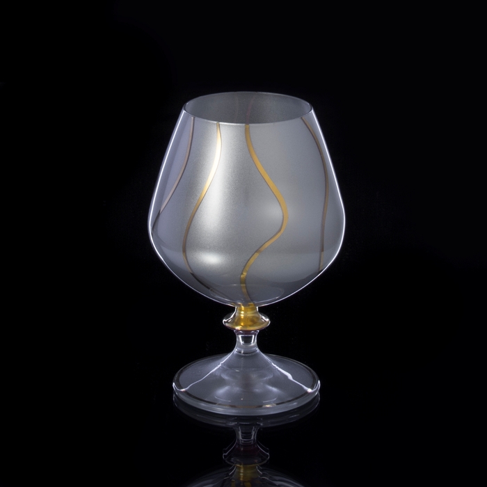 Бокалы для коньяка "Silver satin" 6 шт., 400 мл