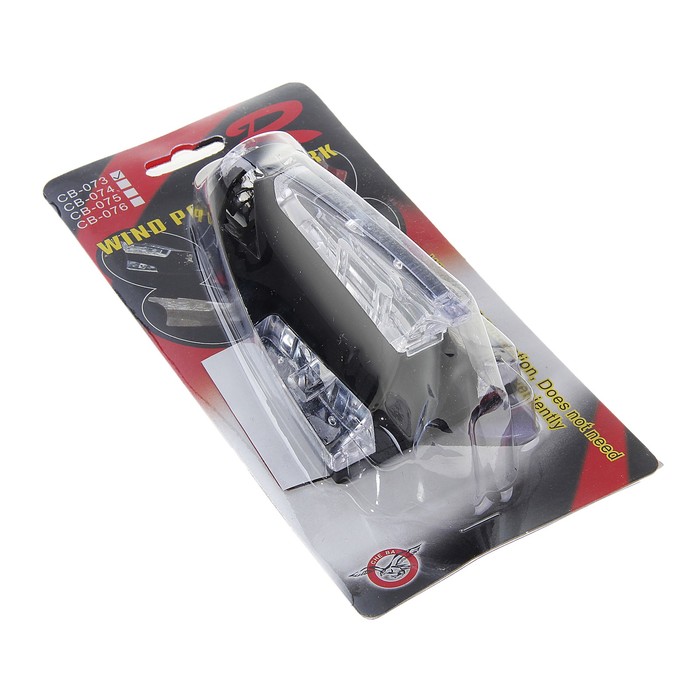 Плавник светодиодный "Акула", Luazon, LED, работает от ветра, черный