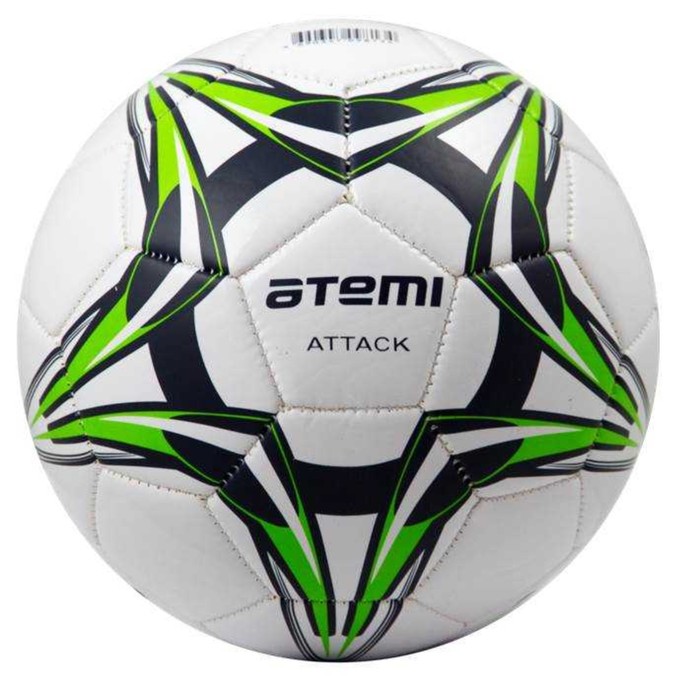 Мяч футбольный Atemi ATTACK PVC foam, размер 4, машинная сшивка, (0,4-0,6 bar), d=68-71
