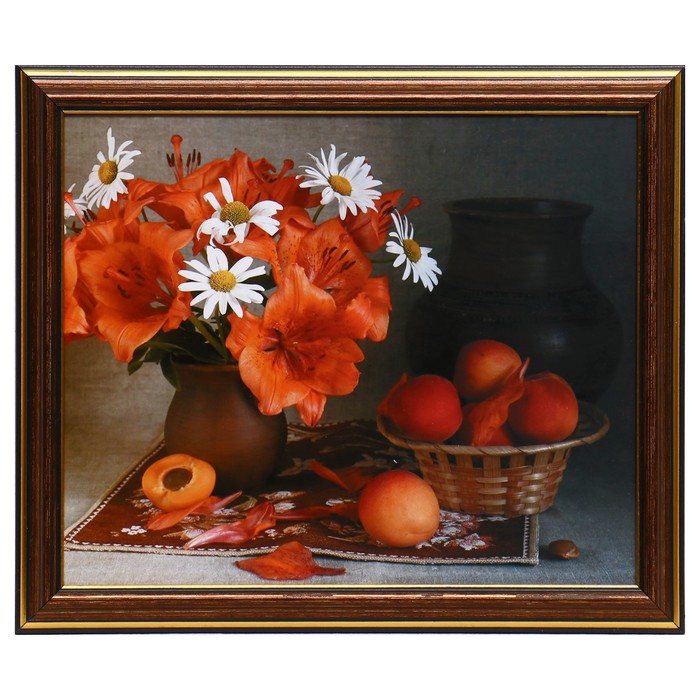 

Картина "Натюрморт с персиками" 20х25(23,5х28,5) см