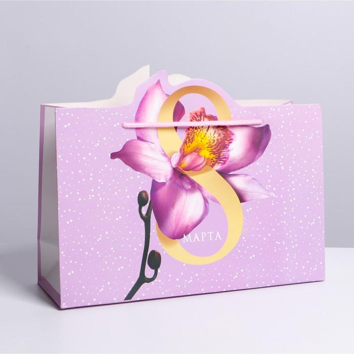 Пакет подарочный, упаковка, «Цвети», 30 х 23 х 10 см