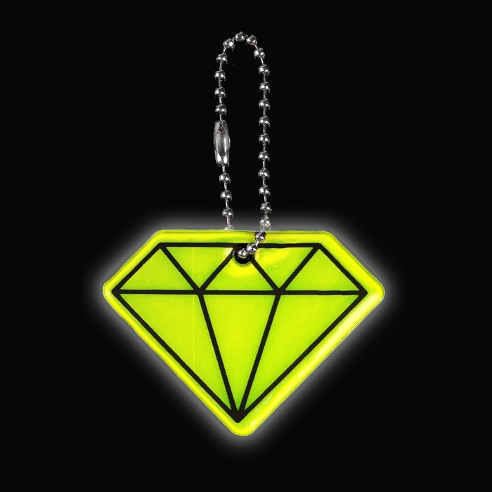Светоотражающий элемент «Алмаз», 5,5 × 4 см, цвет МИКС