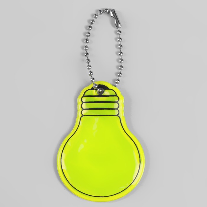 фото Светоотражающий элемент «лампочка», двусторонний, 5,5 × 4 см, цвет микс арт узор