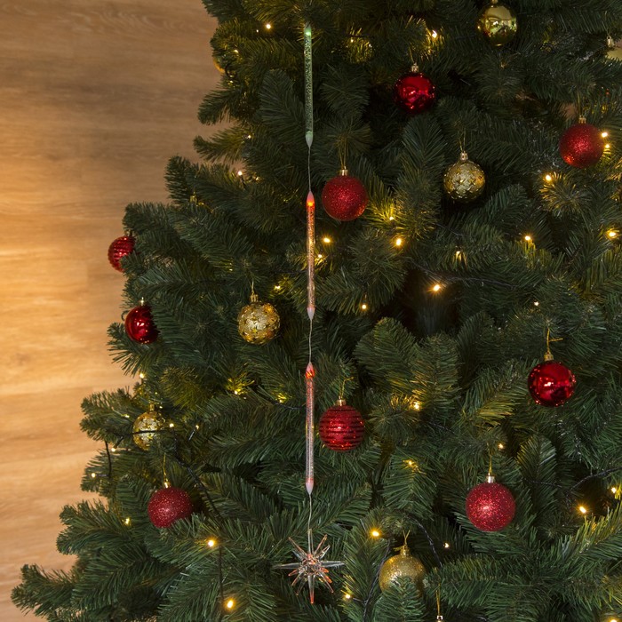 Игрушка светящаяся подвесная "Звезда 8х8 см" на 3 трубках