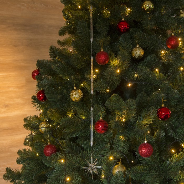 Игрушка светящаяся подвесная "Звезда 8х8 см" на 3 трубках