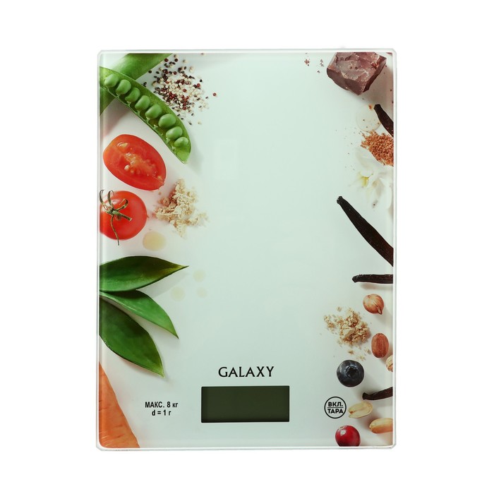 Весы кухонные Galaxy GL 2809, электронные, до 8 кг, рисунок 