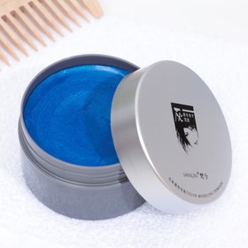 Окрашивающий цветной воск для волос и бороды, синий, 120 мл