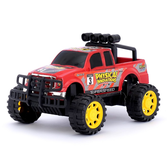 Машина инерционная "Гоночный пикап", цвета МИКС