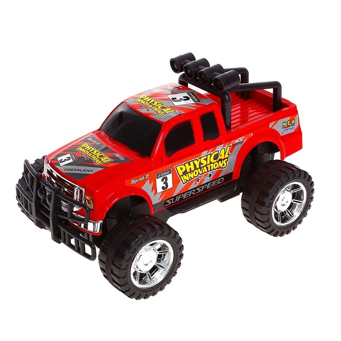 Машина инерционная "Гоночный пикап", цвета МИКС