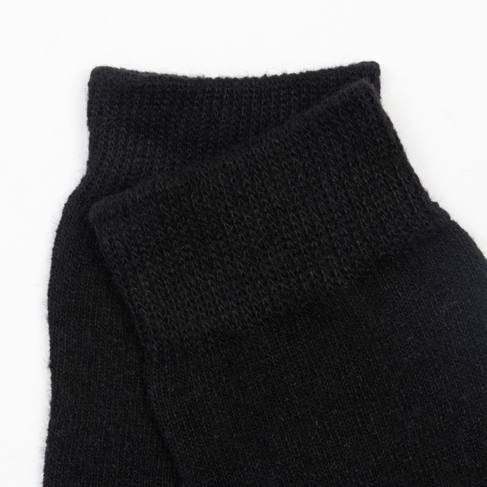 фото Носки мужские шерстяные, цвет черный, размер 39-43 hobbyline