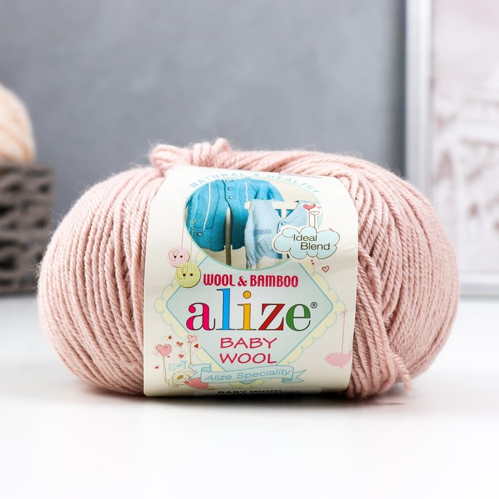 Пряжа Baby Wool 40% шерсть, 40% акрил, 20% бамбук 175м/50гр (382) gazzal baby wool 828 розовый 40%мериносовая шерсть 20%кашемир 40%акрил 1 моток