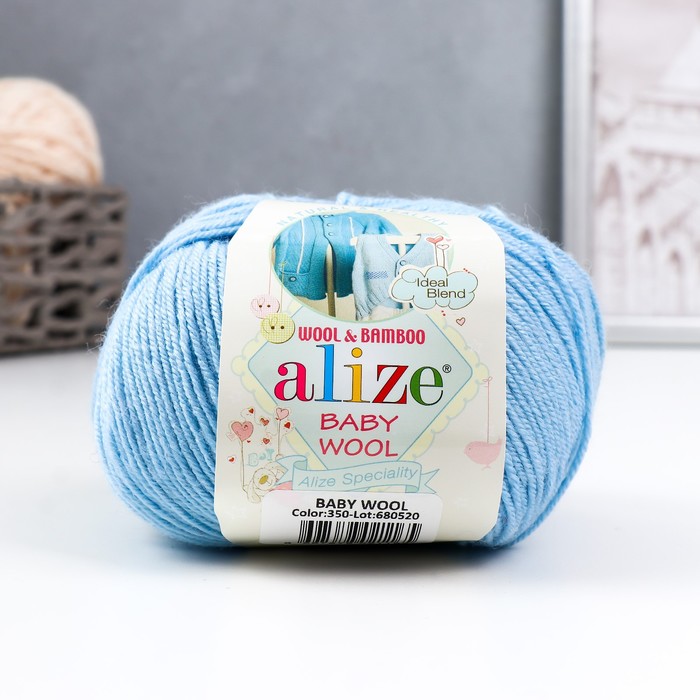 

Пряжа "Baby Wool" 40% шерсть, 40% акрил, 20% бамбук 175м/50гр (350)
