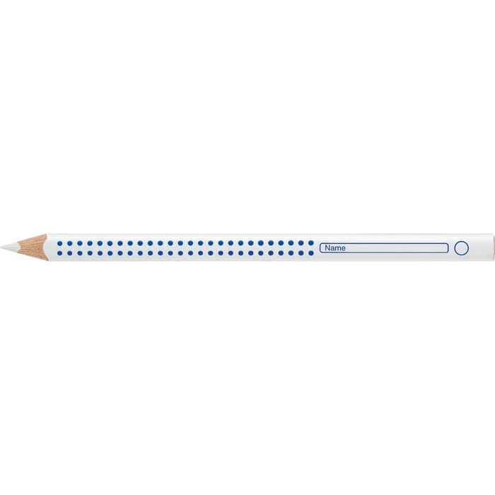 

Карандаш Faber-Castell "Jumbo Grip", белый, трехгранный, утолщенный, заточенный