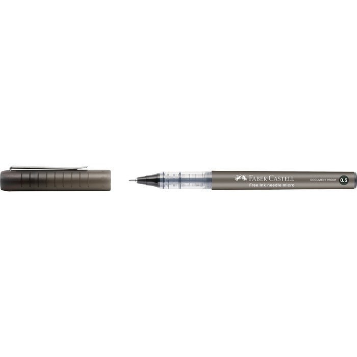 

Ручка-роллер Faber-Castell Free Ink Needle, чёрная, 0,5 мм, одноразовая