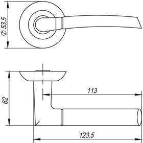 

Ручка раздельная ARDEA TL/HD ABG-6, цвет зеленая бронза