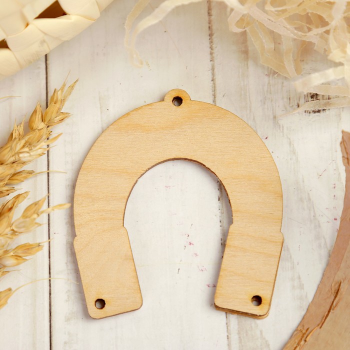 Подкова «На счастье и удачу», береста