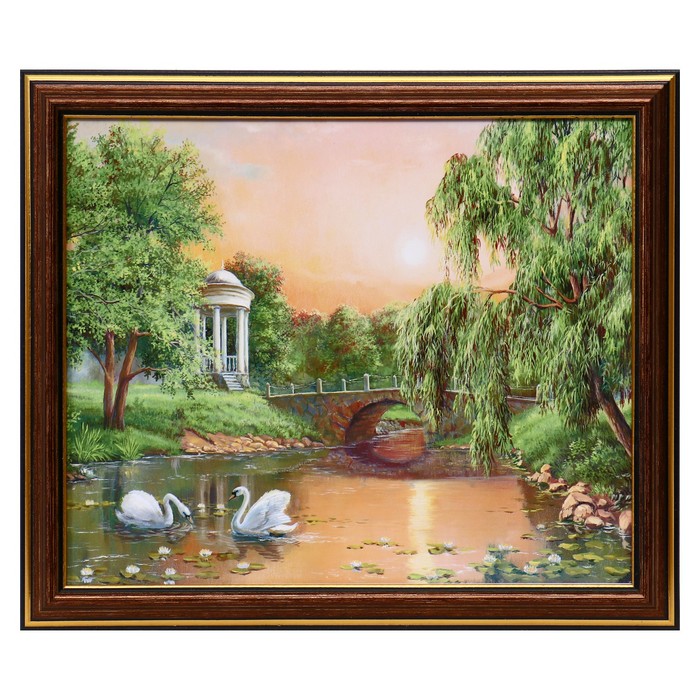 

Картина "Лебеди" 20х25(23,5х28,5) см