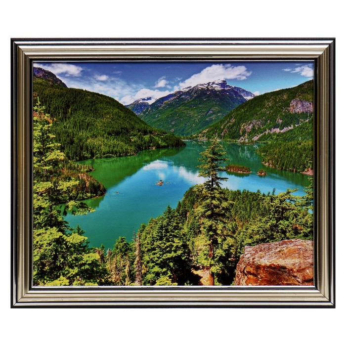 

Картина "Горное озеро" 20х25(23,5х28,5) см