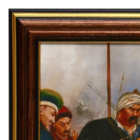 

Картина "Казаки пишут письмо" 20х25(23,5х28,5) см