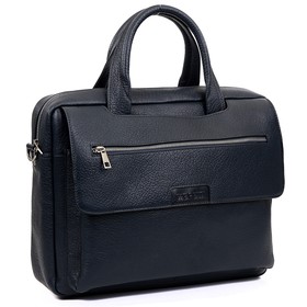 

981068 Портфель, отдел на молнии, цвет синий 8х38х27см