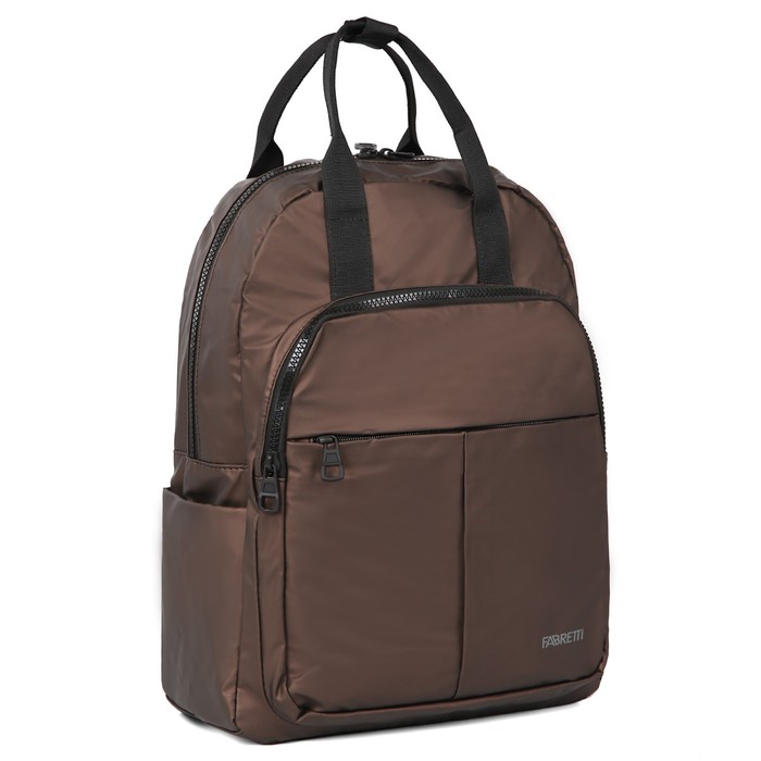 фото 3195 рюкзак, отдел на молнии, цвет коричневый 14х30х38см fabretti