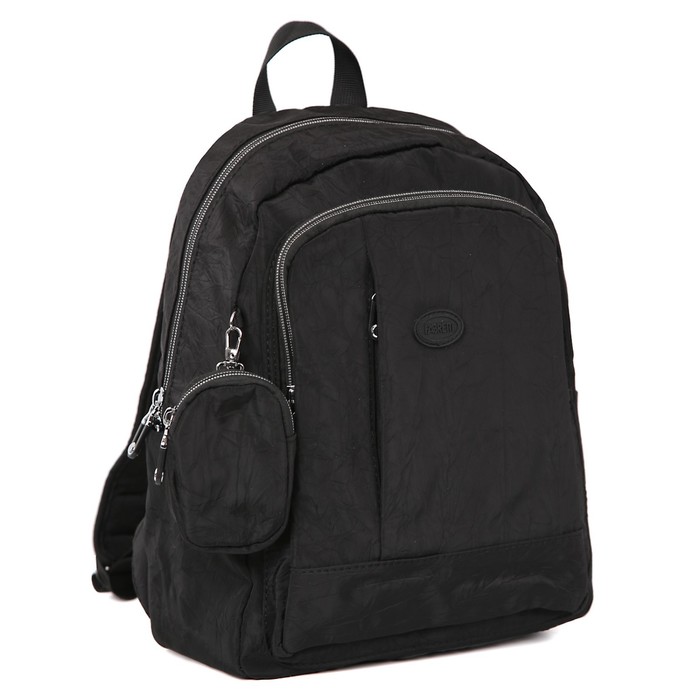фото 3526 рюкзак, отдел на молнии, цвет черный 11х26х35см fabretti