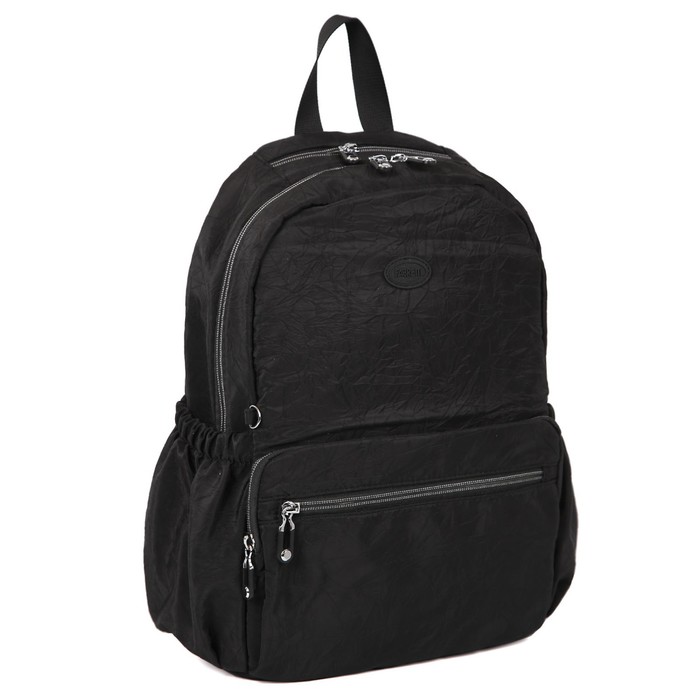 фото 3502 рюкзак, отдел на молнии, цвет черный 13х30х37см fabretti