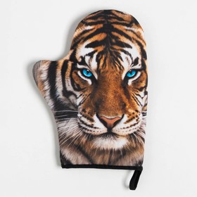 

Набор кухонный «Новый год: Tiger» варежка-прихватка 20х28см, прихватка 19х19см,100% хл