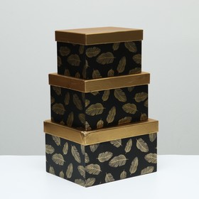 

УЦЕНКА Набор коробок, черный, 26x21x15.5-23x18x14-20x15x12.5 см