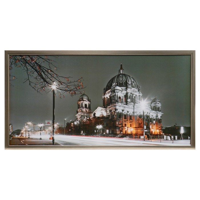 

Картина "Зимний город" 50х100(55х104) см