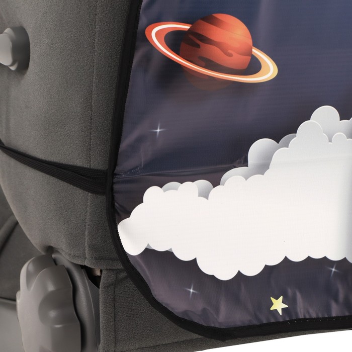 фото Накидка на сиденье автомобильное cartage космонавт, пвх, 60 х 45 см, европодвес