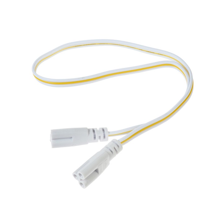 цена Провод соединительный для светильников, разъем L/N/G, 50 см, белый