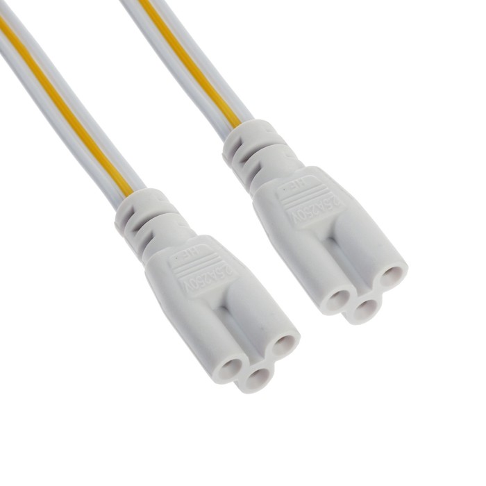 Провод соединительный для светильников, разъем L/N/G, 50 см, белый