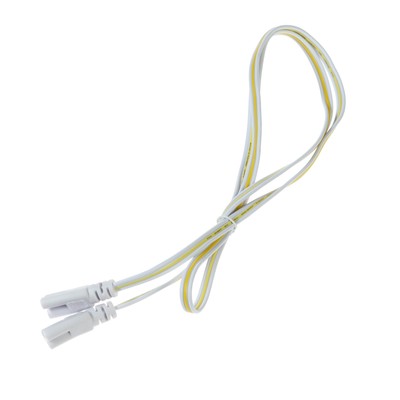 Провод соединительный для светильников, разъем L/N/G, 20 см, белый