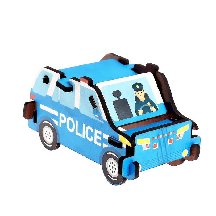 3D пазл-конструктор «Полицейская машина»
