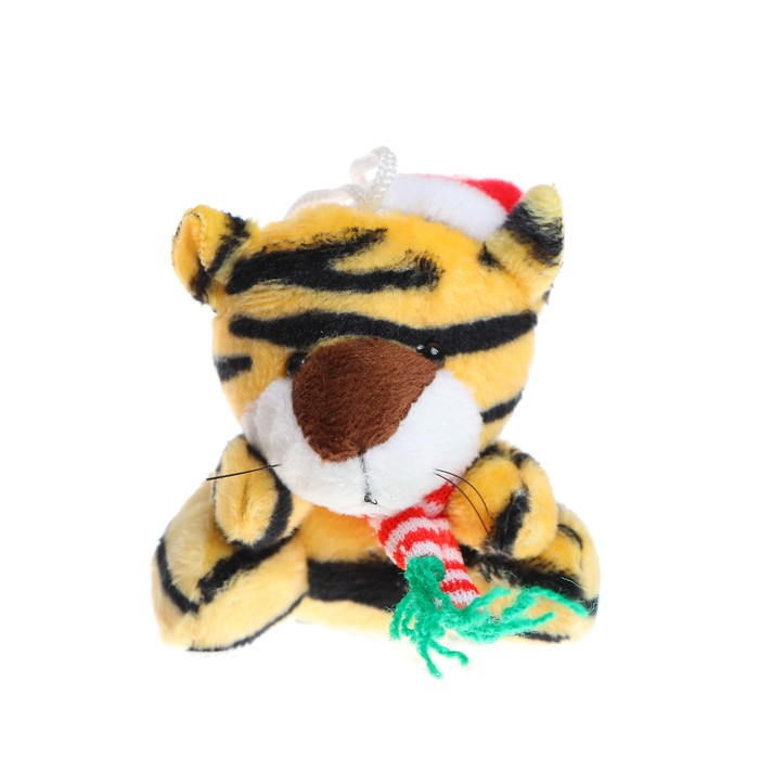 Мягкая игрушка «Тигр в колпаке» на подвесе, цвет МИКС