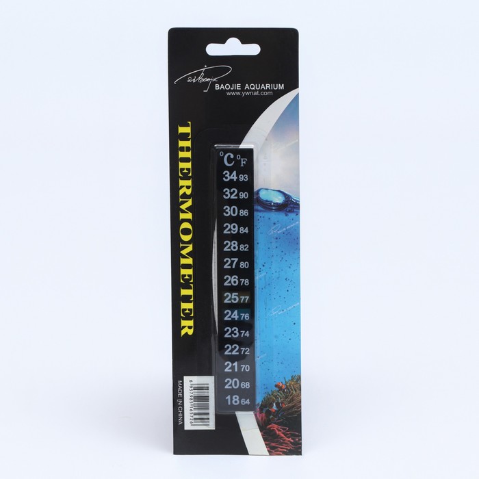 цена Термометр аквариумный, 13 х 1,8 см