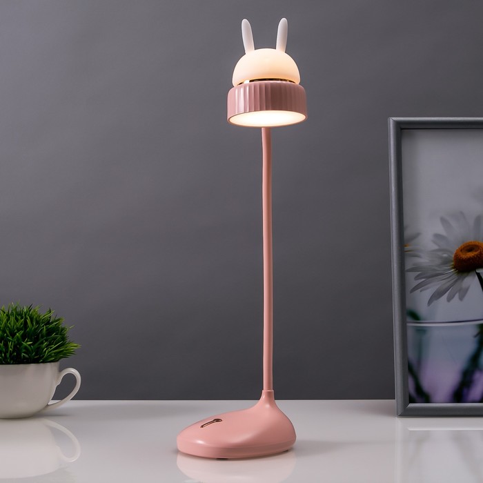 

Настольная лампа сенсорная 16754/1PK LED 2Вт 6000К USB АКБ розовый 9х11х38 см