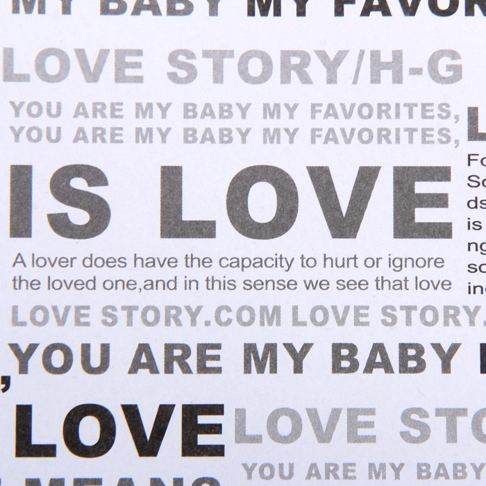 Бумага упаковочная "Любовь", 52 х 73 см